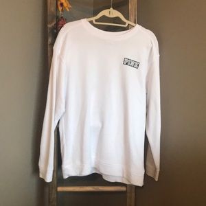 Victoria’s Secret PINK White Crew Neck Sweatshirt